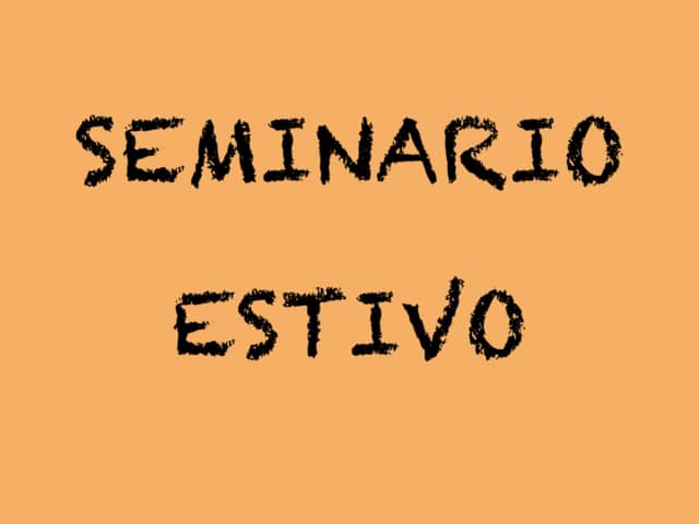 Seminario estivo ’25